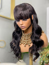 Glueless natural look short wig for Black women, offering a seamless and realistic