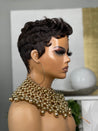 Glueless pixie cut wig with scalp illusion technology, creating a realistic and natural appearance.