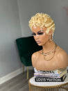 Short Glueless Lace-Free Wig - African American Style