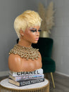 Short Glueless Lace-Free Wig - African American Style