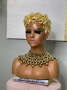 Glueless natural pixie cut wig designed for Black women, offering a comfortable and secure fit.