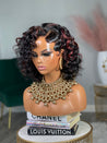 Glueless sleek pixie cut wig with a natural shine, designed for Black women’s hair needs.