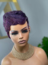 Glueless pixie cut wig with texture, giving a modern, stylish touch to Black women's hair.