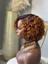 Glueless pixie wig with natural sheen, offering a healthy, radiant finish for African American women.