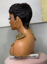 Glueless straight pixie wig from the Ebony Collection, ideal for Black women's hairstyles.