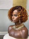 Glueless pixie wig with natural sheen, offering a healthy, radiant finish for African American women.