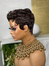 Glueless pixie cut wig with scalp illusion technology, creating a realistic and natural appearance.