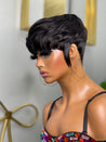 Glueless pixie wig with effortless styling, making it a perfect grab-and-go wig for Black women.