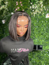 Relaxed hair bob wig that mimics natural silk-pressed Black hair